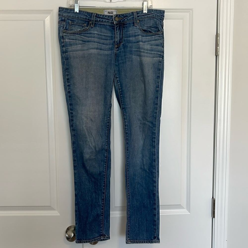 Paige Jimmy Jimmy Skinny Jeans Mid Rise Light Wash Size 29